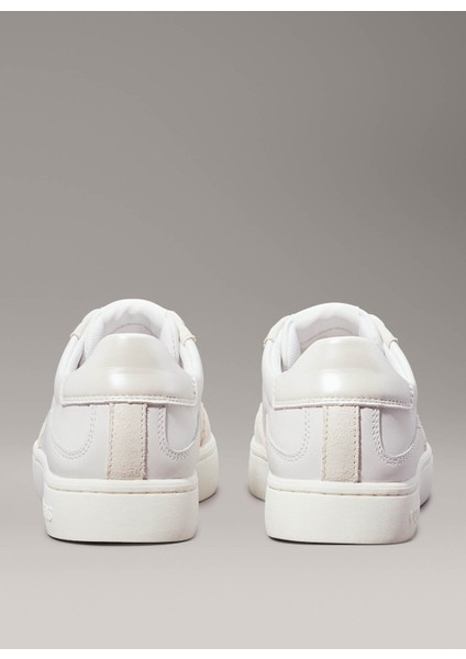 Calvin Klein Beyaz - Krem Kadın Sneaker YW0YW015850LA