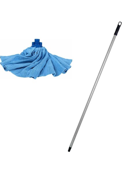 Proff mikrofiber ıslak yedek mop takımı, metal saplı, renk karışık, 1 adet