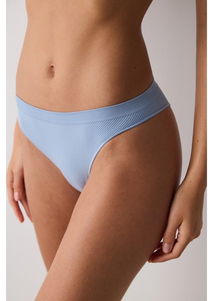 Seamless Dikişsiz Açık Mavi Brazilian Külot