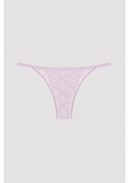 Lilac Lace Dantel 3lü Brazilian Külot modelleri