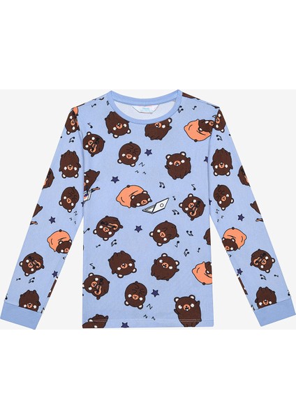 Erkek Çocuk Bear Termal Çok Renkli Pijama Takımı