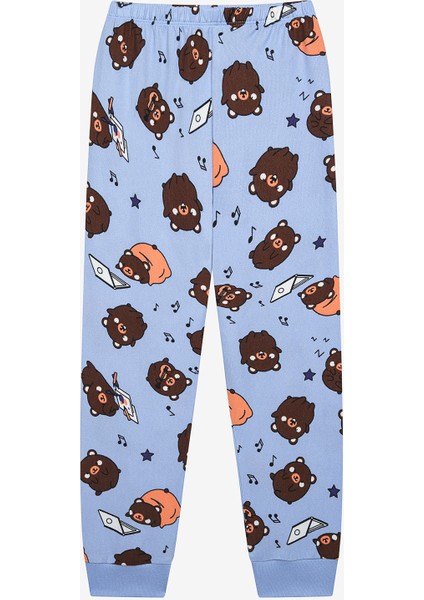 Erkek Çocuk Bear Termal Çok Renkli Pijama Takımı