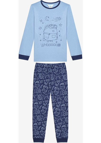 Unisex Çocuk Minions Çok Renkli Pijama Takımı