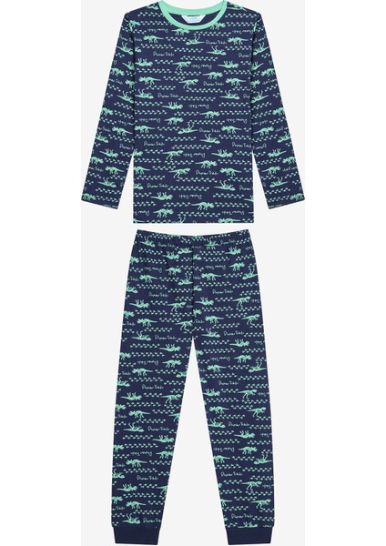Erkek Çocuk Skeleton 2li Çok Renkli Pijama Takımı