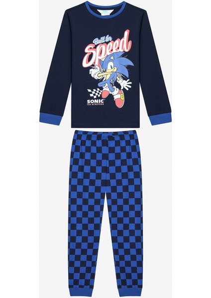 Erkek Çocuk Sonic Çok Renkli Pijama Takımı