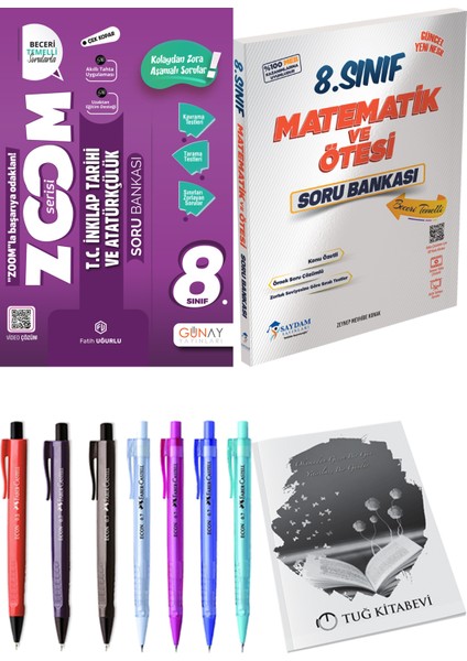 8. Sınıf Lgs Zoom Serisi T.c. Inkılap Tarihi ve Atatürkçülük Soru Bankası - 8. Sınıf Lgs Matematik ve Ötesi Soru Bankası