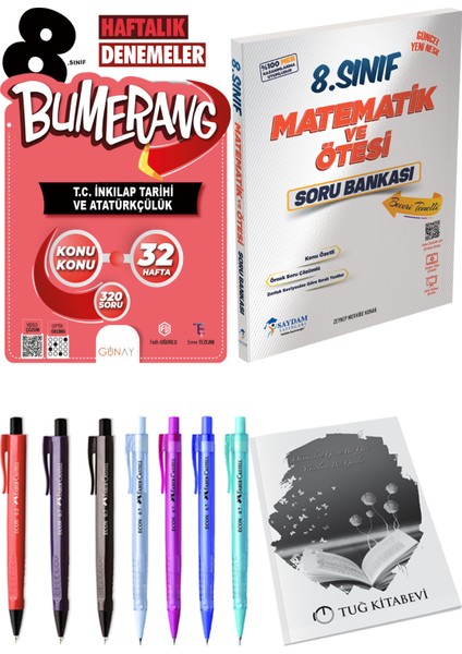 8. Sınıf Lgs Bumerang 32 Haftalık T.c. Inkılap Tarihi ve Atatürkçülük Denemeleri - 8. Sınıf Lgs Matematik ve Ötesi Soru Bankası
