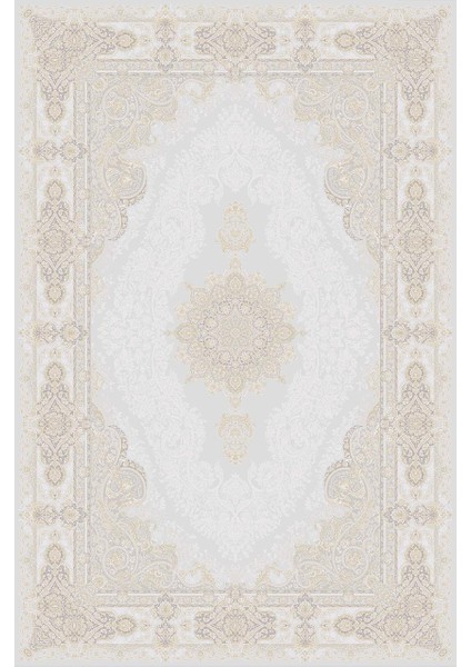 Palace 08021a Krem Vizon Klasik Retro Ipek Halı