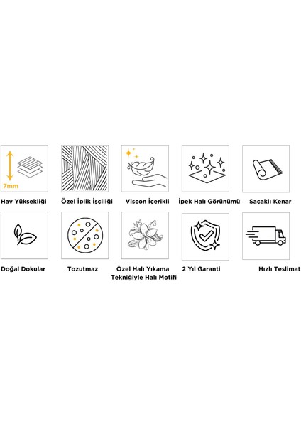 Palace 08024a Krem Gri Klasik Retro Ipek Halı modelleri