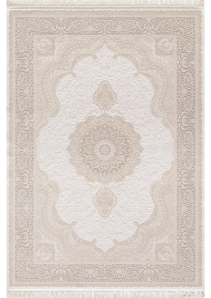 Palace 05202c Krem Vizon Klasik Retro Ipek Halı
