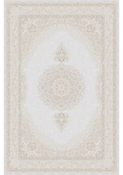 Palace 08022a Krem Vizon Klasik Retro Ipek Halı