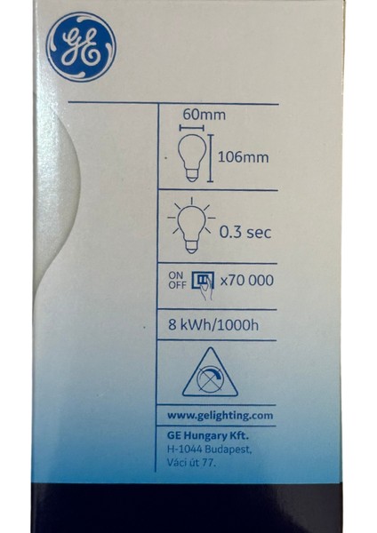 8W 2700K (Sarı Işık) E27 Duylu LED Cam Ampul (2 Adet)