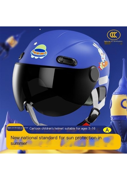 Elektrikli Motosiklet Kaskı Çocuk Güneş Koruma Emniyet Kaskı (Yurt Dışından) fiyatları