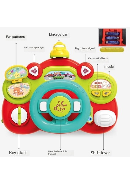 Çocuk Çok Fonksiyonlu Direksiyon Oyuncak Eğitici Bebek (Yurt Dışından) modelleri
