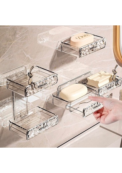 Sabunluk Duvara Monte Yumruksuz Çift Katmanlı Çamaşır Sabunu Ev Sabunluk (Yurt Dışından) fiyatları