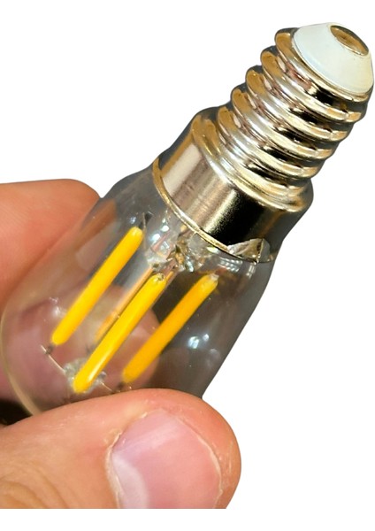 2W (22W) 2700K (Sarı Işık) E14 Duylu LED Rustik Ampul