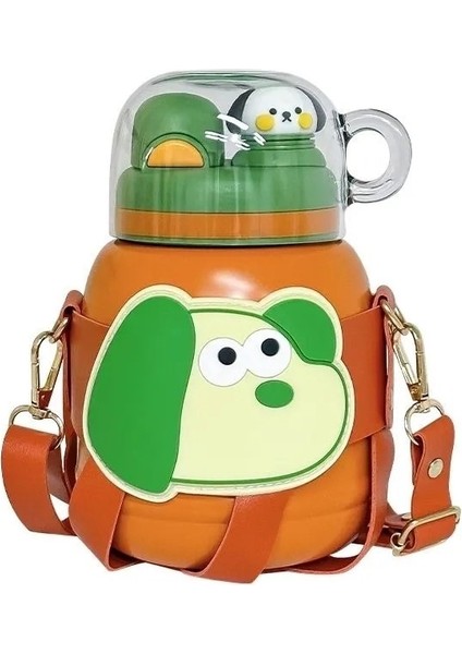 Güzel Görünüme ve Sevimli Saman Su Bardağına Sahip Çocuk Termos Bardağı (Yurt Dışından)