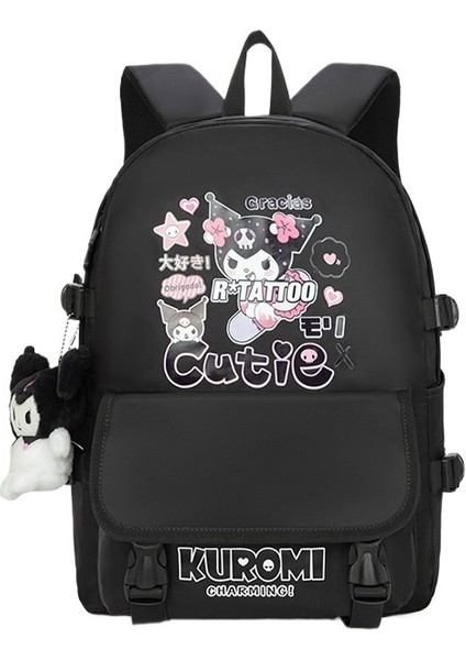 Kuromi Ortak Markalı Üçüncü Ila Altıncı Sınıf Sevimli Ilkokul Öğrencileri Için Kızların Sırt Çantası, Büyük Kapasiteli Ortaokul Öğrencileri (Yurt Dışından)