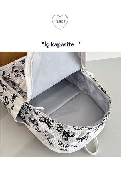 Sevimli Hafif Ayı Baskı Sırt Çantası Büyük Kapasiteli Kore Karikatür Öğrenci Okul Çantası (Yurt Dışından) fırsatları