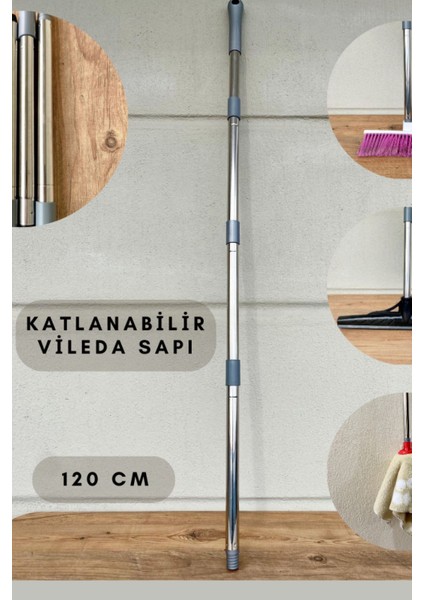 Katlanabilir Pratik Yedek Sap 120 cm, renkli ve kullanışlı ürün