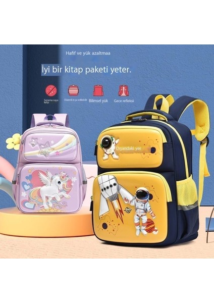 Ilkokul Öğrencilerinin Okul Çantası Ultra Hafif, Omurga Koruyucu ve Geniş Kapasitelidir (Yurt Dışından) fiyatları