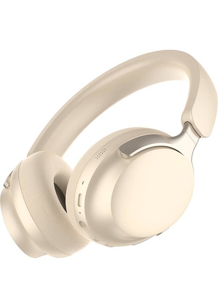 Aktif Gürültü Önleyici Anc Özellikli Kulak Üstü Bluetooth Kulaklık Lapas LP-HD001 V5.4 Krem