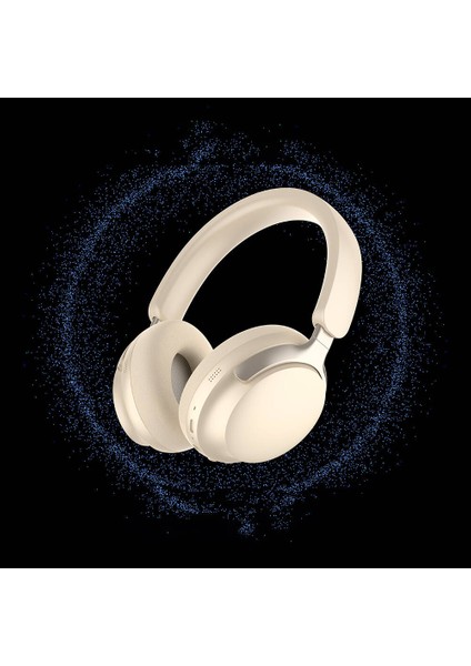 Aktif Gürültü Önleyici Anc Özellikli Kulak Üstü Bluetooth Kulaklık Lapas LP-HD001 V5.4 Krem