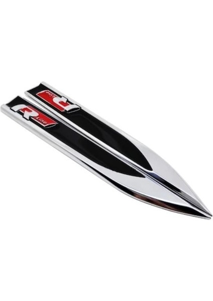 R-Line Çamurluk Logosu-Siyah / YACI135