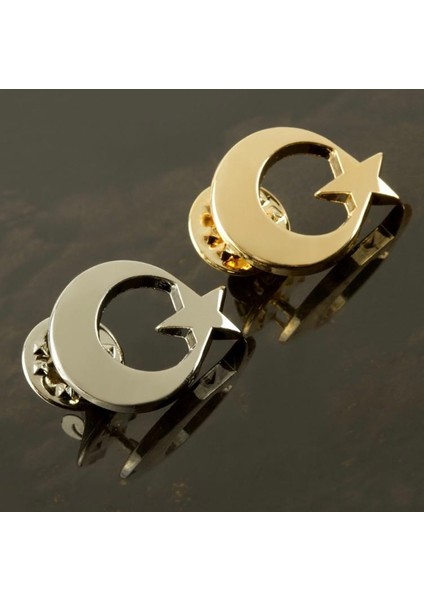 Yaka Rozeti Ayyıldız Gümüş Renk fiyatları