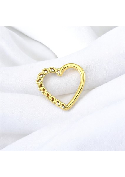 Altın Kalp Helix Piercing