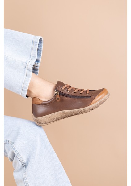 Sunset Kadın Hakiki Deri Kahve Ayakkabı modelleri