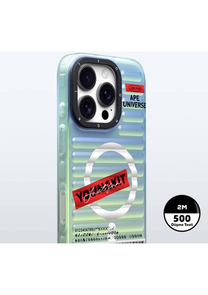 iPhone 16 Pro Max Uyumlu Kılıf Magsafe Şarj Özellikli Youngkit Chameleon Serisi Kapak Kırmızı modelleri