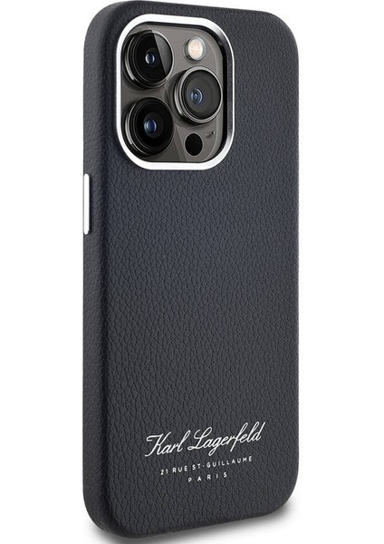 Apple iPhone 14 Pro Max Uyumlu Kılıf Orjinal Lisanslı Kl Yazılı Hotel Kapak Siyah modelleri