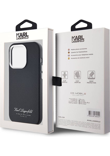 Apple iPhone 14 Pro Max Uyumlu Kılıf Orjinal Lisanslı Kl Yazılı Hotel Kapak Siyah indirimleri