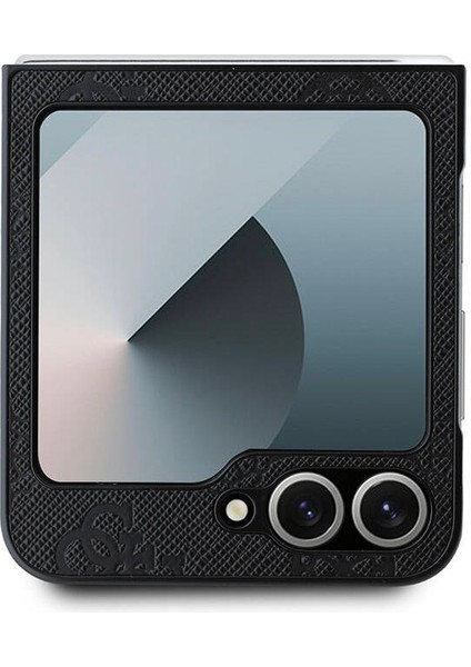Galaxy Z Flip 6 Uyumlu Kılıf Guess Orjinal Lisanslı Saffiano Metal Logo Kapak Siyah fiyatları