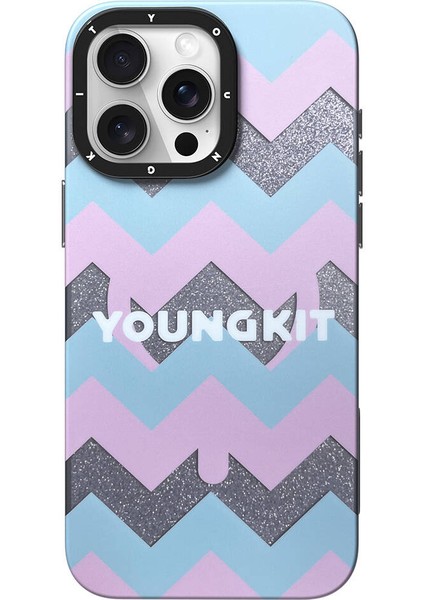 iPhone 15 Pro Max Uyumlu Kılıf Magsafe Şarj Özellikli Star Dazzle Serisi Kapak Turkuaz fiyatları