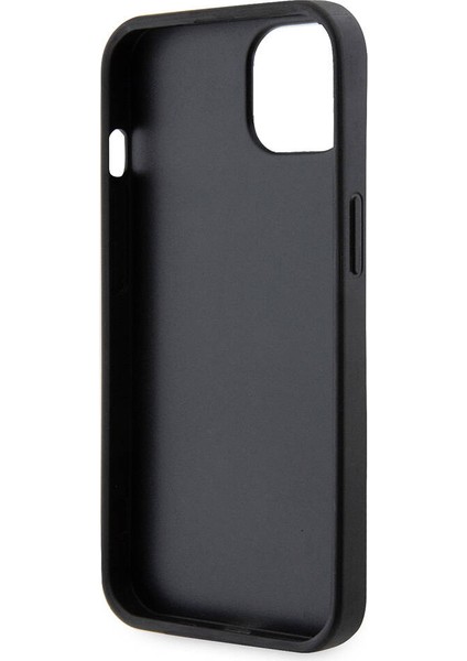 iPhone 14 Uyumlu Kılıf Guess Orjinal Lisanslı Pu Deri Taşlı Üçgen Logo 4g Desenli Kapak Siyah fırsatları