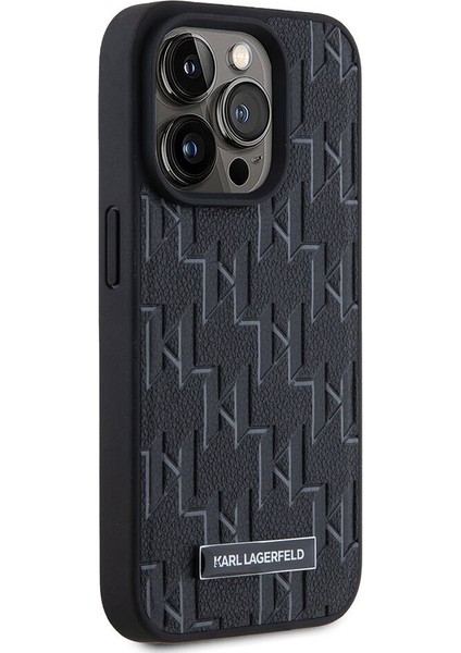 Apple iPhone 15 Pro Kılıf Orjinal Lisanslı Magsafe Şarj Özellikli Kl Yazılı Hot Stamp Siyah modelleri