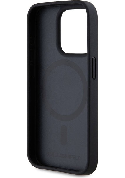 Apple iPhone 15 Pro Kılıf Orjinal Lisanslı Magsafe Şarj Özellikli Kl Yazılı Hot Stamp Siyah fırsatları