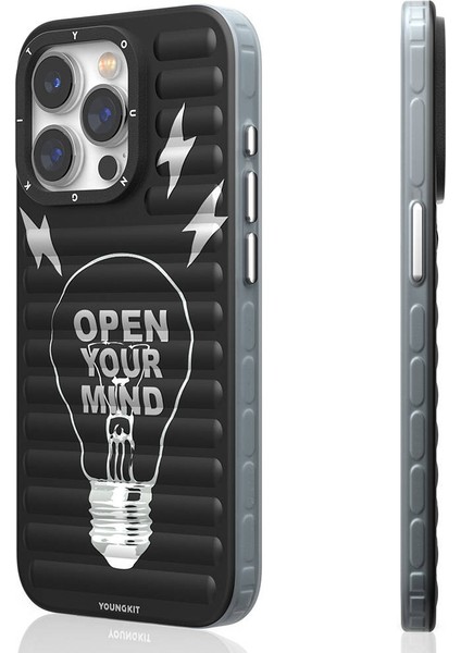 iPhone 15 Pro Uyumlu Kılıf Magsafe Şarj Özellikli Open Mind Serisi Kapak Siyah fiyatları