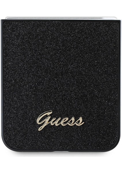Galaxy Z Flip 6 Uyumlu Kılıf Guess Orjinal Lisanslı Yazı Logolu Glitter Script Kapak Siyah fiyatları
