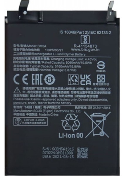 Xiaomi Redmi Note 11 Pro 5g Orijinal BM5A Batarya