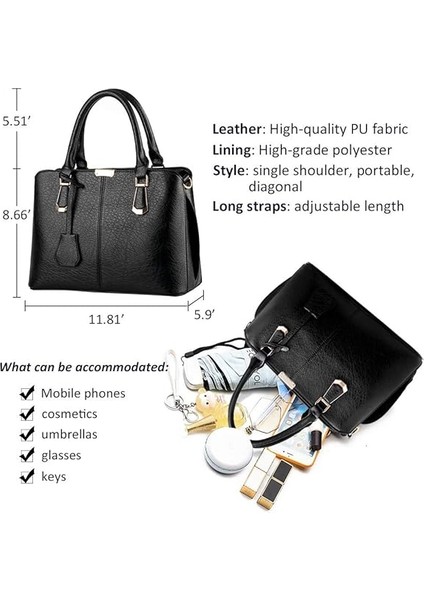 Kadın Moda Çantaları ve El Çantaları Omuz Çantası Üst Saplı Çanta Kadınlar Için (Yurt Dışından)