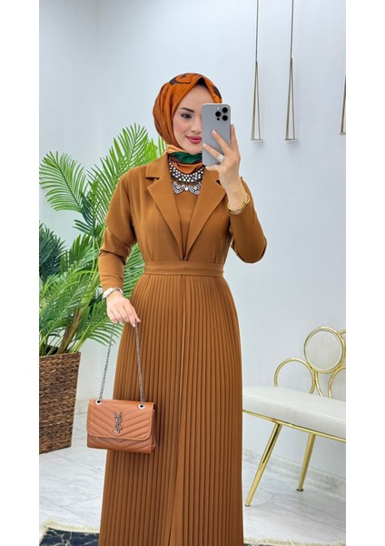 Tasarım Iç Elbise ve Pliseli Abayalı Kadın Ikili Takım fiyatları