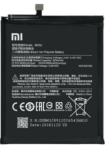 Xiaomi Redmi 8 Lite BM3J Orijinal Batarya