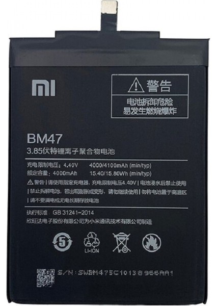 Xiaomi Redmi 4x BM47 Orijinal Batarya Pil