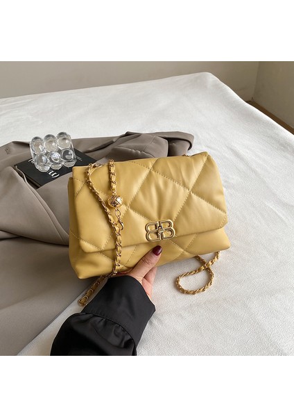 Kadınlar Için Niş Çanta 2024 Yeni Stil Güzel Kişilik Moda Yabancı Stil Küçük Kare Çanta Moda Zincir Crossbody Çanta (Yurt Dışından)