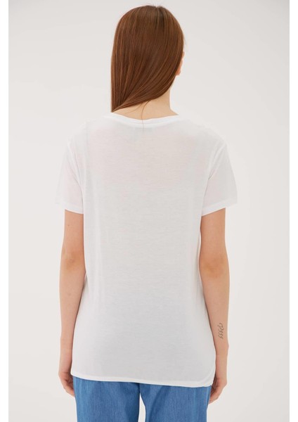 Baskılı T-Shirt Beyaz fiyatları