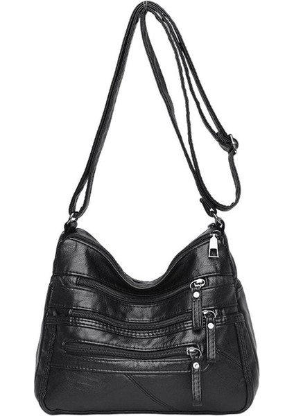 Kadın Çanta Omuz Çantası Yumuşak Çantalar Çok Cep Hobo Tote Kırmızı (Yurt Dışından)