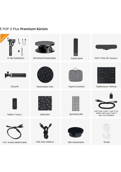 Pop 3 Plus Advanced Edition 3D Scanner